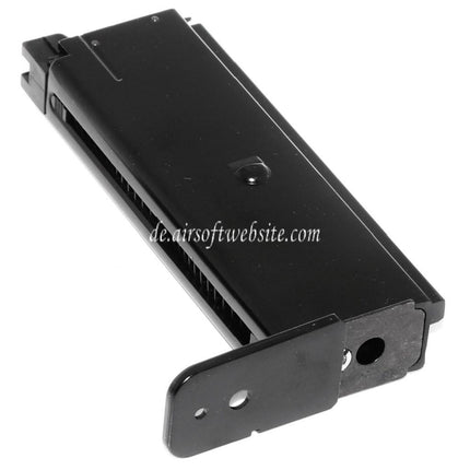 Armorer Works AW Gas Magazin (Langer/kurzer Typ) Geeignet für AW Broomhandle BH WE M712 GBB Pistolen Airsoft Schwarz