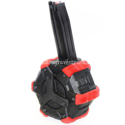 Armorer Works AW Custom 350rd Gas Adaptive Trommelmagazin Geeignet für Hi-Capa GBB Pistolen Airsoft