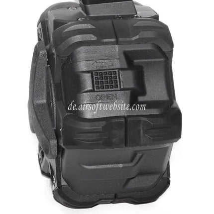Armorer Works AW Custom 350rd Gas Adaptive Trommelmagazin Geeignet für G17 G18C G-Serie GBB Pistolen Airsoft