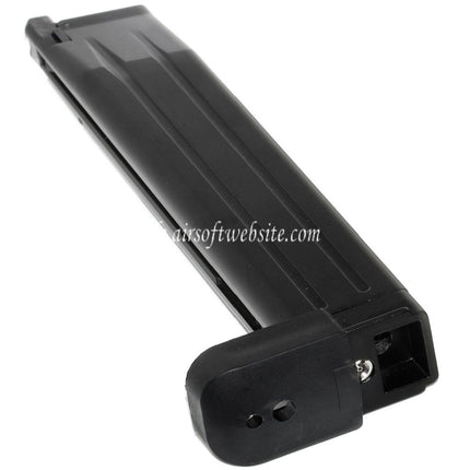 Armorer Works AW 50rd Erweiterte Länge Gas Magazin Geeignet für Hi-Capa Serie GBB Pistolen Airsoft Schwarz