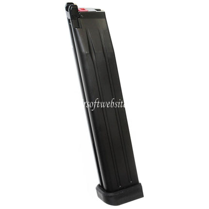 Armorer Works AW 50rd Erweiterte Länge Gas Magazin Geeignet für Hi-Capa Serie GBB Pistolen Airsoft Schwarz