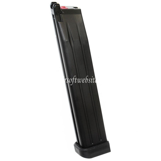 Armorer Works AW 50rd Erweiterte Länge Gas Magazin Geeignet für Hi-Capa Serie GBB Pistolen Airsoft Schwarz