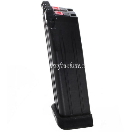 Armorer Works AW 60rd Doppel Lauf Gas Magazin Geeignet für AW HX Serie Doppel Lauf Hi-Capa GBB Pistolen Airsoft Schwarz