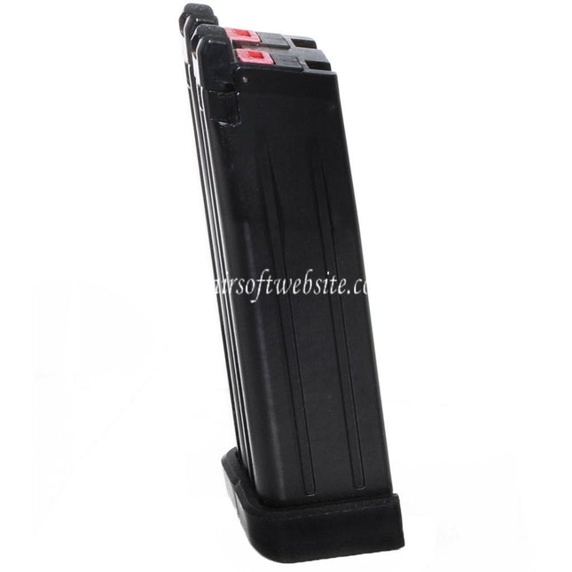 Armorer Works AW 60rd Doppel Lauf Gas Magazin Geeignet für AW HX Serie Doppel Lauf Hi-Capa GBB Pistolen Airsoft Schwarz