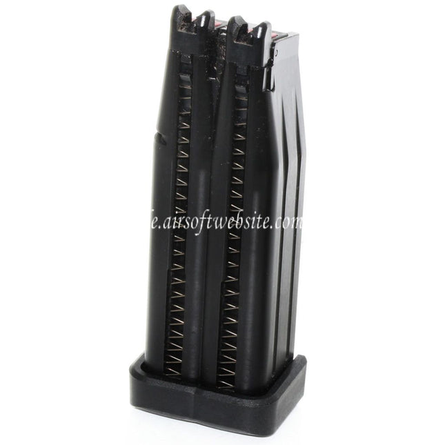 Armorer Works AW 60rd Doppel Lauf Gas Magazin Geeignet für AW HX Serie Doppel Lauf Hi-Capa GBB Pistolen Airsoft Schwarz