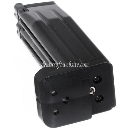 Armorer Works AW 60rd Doppel Lauf Gas Magazin Geeignet für AW HX Serie Doppel Lauf Hi-Capa GBB Pistolen Airsoft Schwarz