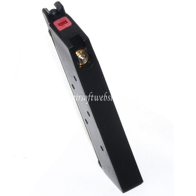 Armorer Works AW 13rd Gas Magazin Geeignet für AW COMPACT NE10 Serie / WE Einzelstapel Mini 1911 Serie GBB Pistolen Airsoft Schwarz