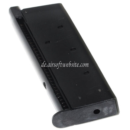 Armorer Works AW 13rd Gas Magazin Geeignet für AW COMPACT NE10 Serie / WE Einzelstapel Mini 1911 Serie GBB Pistolen Airsoft Schwarz