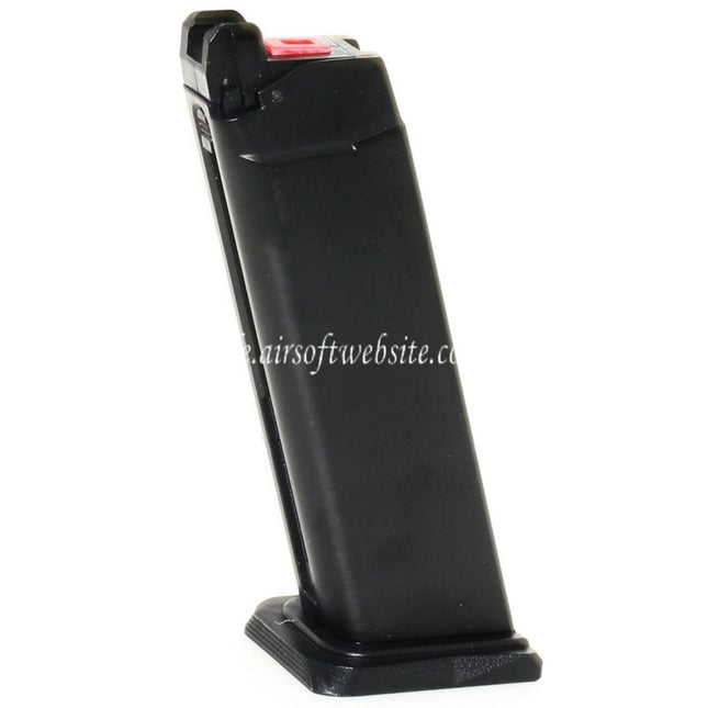 Armorer Works AW 25rd Co2 Magazin Geeignet für G17 G18C G34 G35 G-Serie GBB Pistolen Airsoft Schwarz