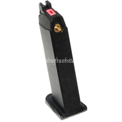 Armorer Works AW 25rd Co2 Magazin Geeignet für G17 G18C G34 G35 G-Serie GBB Pistolen Airsoft Schwarz