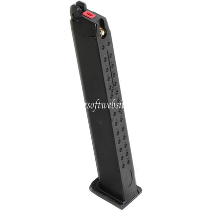 Armorer Works AW 50rd Gas Magazin Langer Typ Geeignet für G17 G18C G34 G35 G-Serie GBB Pistolen Airsoft Schwarz