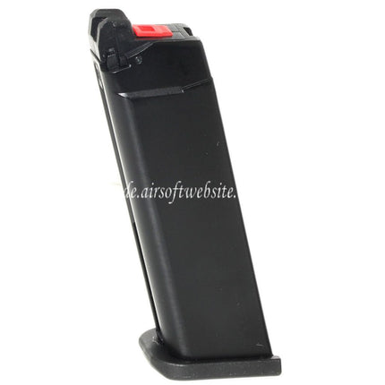 Armorer Works AW 27rd MOS Gas Magazin Geeignet für Optic Ready Schlitten Version EMG SAI BLU WE Galaxy AW VX7 VX9 G17 G19 Serie GBB Pistolen Airsoft Schwarz