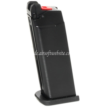 Armorer Works AW 23rd MOS Gas Magazin Geeignet für Optic Ready Schlitten Version EMG SAI BLU COMPACT WE AW VX9 G19 Serie GBB Pistolen Airsoft Schwarz