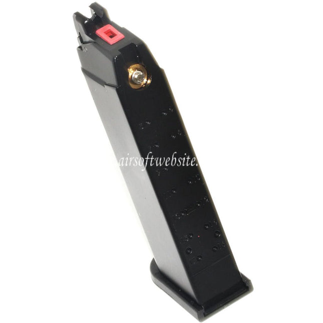 Armorer Works AW 27rd MOS Gas Magazin Geeignet für Standard Schlitten Version EMG SAI BLU WE AW VX7 VX9 G17 G19 Serie GBB Pistolen Airsoft Schwarz