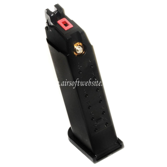 Armorer Works AW 23rd MOS Gas Magazin Geeignet für Standard Schlitten Version EMG SAI BLU COMPACT WE AW VX9 G19 Serie GBB Pistolen Airsoft Schwarz