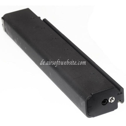 WE (WE-TECH) 50rd Gas Magazin Langer Typ geeignet für Cybergun Thompson M1A1 Serie GBB SMG Gewehre Airsoft Schwarz