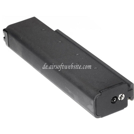 WE (WE-TECH) 30rd Gas Magazin Kurzer Typ geeignet für Cybergun Thompson M1A1 Serie GBB SMG Gewehre Airsoft Schwarz