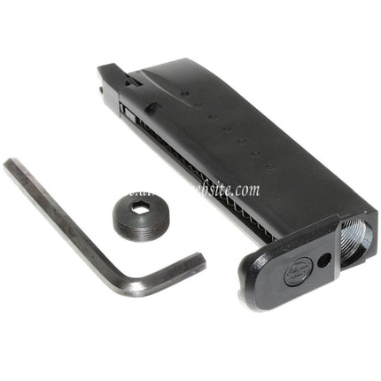 EMG Lizenziert Hudson 25rd Co2 Magazin Geeignet für EMG Hudson H9 Serie GBB Pistolen Airsoft Schwarz