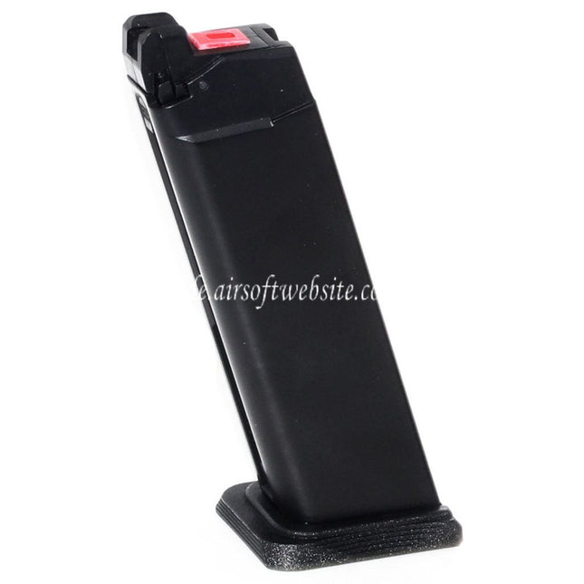 EMG SAI BLU 25rd Co2 Magazin Geeignet für G17 G18C G34 G35 G-Serie GBB Pistolen Airsoft Schwarz