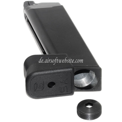 EMG Lizenziert SAI BLU COMPACT 25rd Co2 Magazin Geeignet für G19 G23 G26 Serie GBB Pistolen Airsoft Schwarz