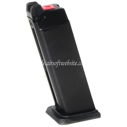 EMG SAI BLU 25rd Gas Magazin Geeignet für G17 G18C G34 G35 G-Serie GBB Pistolen Airsoft Schwarz