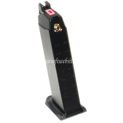 EMG SAI BLU 25rd Gas Magazin Geeignet für G17 G18C G34 G35 G-Serie GBB Pistolen Airsoft Schwarz