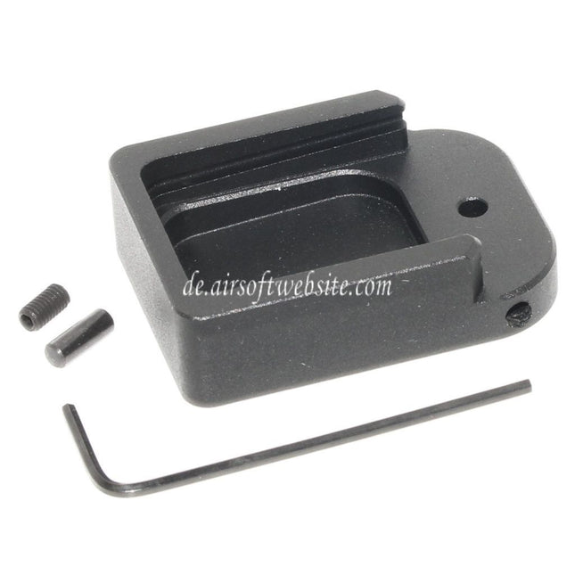 EMG TTI COMBAT MASTER Magazin Grundplatte Abdeckung Geeignet für EMG SAI STI TTI / AW / WE / Tokyo Marui Hi-Capa GBB Co2 Pistolen Magazin Schwarz