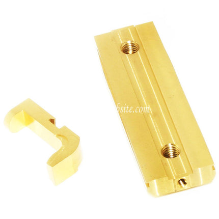 EMG Lizenziert SAI Schweres Gewicht Backstrap und Magazinauslöseknopf Geeignet für SAI BLU STANDARD GBB Pistolen Airsoft Bronze Gold