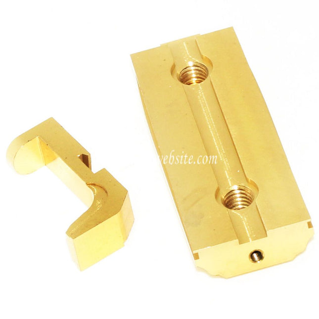 EMG Lizenziert SAI Schweres Gewicht Backstrap und Magazinauslöseknopf Geeignet für SAI BLU COMPACT GBB Pistolen Airsoft Bronze Gold