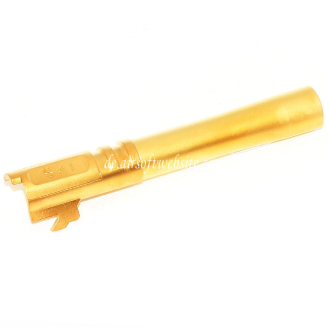 EMG Lizenziert SAI 2011 DS 123mm/127mm Äußerer Lauf Geeignet für EMG SAI 2011 DS 5.1 Hi-Capa GBB Pistolen Airsoft Gold