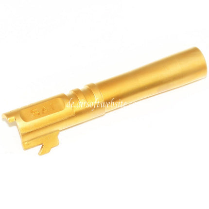 EMG Lizenziert SAI 2011 DS 106mm/110mm Äußerer Lauf Geeignet für EMG SAI 2011 DS 4.3 Hi-Capa GBB Pistolen Airsoft Gold