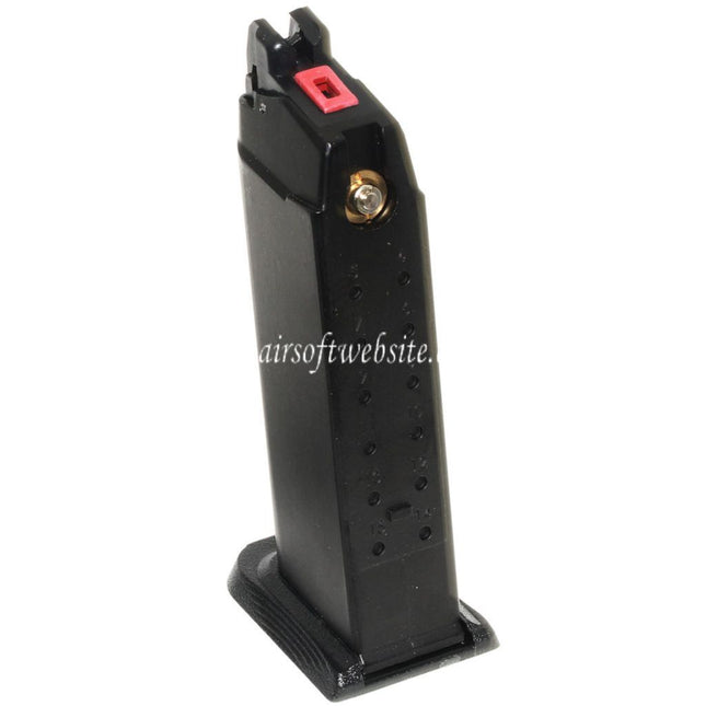 EMG Lizenziert SAI BLU COMPACT 23rd Gas Magazin Geeignet für G19 G23 G26 Serie GBB Pistolen Airsoft Schwarz