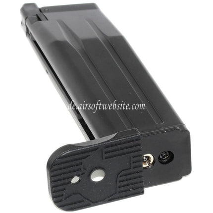 EMG SAI RED-H 30rd Gas Magazin Geeignet für Hi-Capa Serie GBB Pistolen Airsoft Schwarz