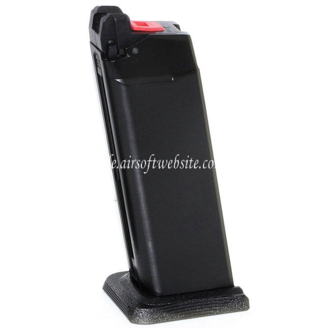 EMG SAI BLU 23rd MOS Gas Magazin Geeignet für Optic Ready Schlitten Version EMG SAI BLU COMPACT / WE / AW VX9 G19 Serie GBB Pistolen Airsoft Schwarz