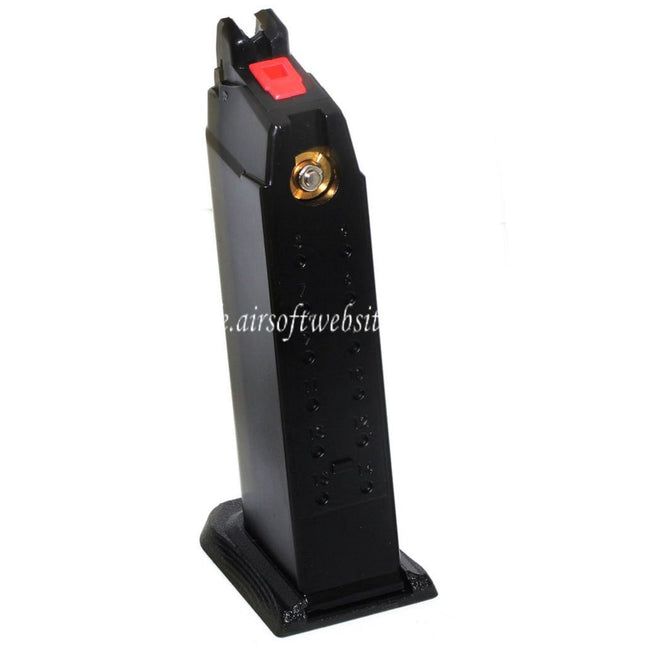 EMG SAI BLU 23rd MOS Gas Magazin Geeignet für Optic Ready Schlitten Version EMG SAI BLU COMPACT / WE / AW VX9 G19 Serie GBB Pistolen Airsoft Schwarz