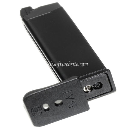 EMG SAI BLU 23rd MOS Gas Magazin Geeignet für Optic Ready Schlitten Version EMG SAI BLU COMPACT / WE / AW VX9 G19 Serie GBB Pistolen Airsoft Schwarz