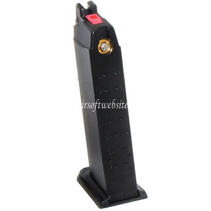 EMG SAI BLU 25rd MOS Gas Magazin Geeignet für Optic Ready Schlitten Version EMG SAI BLU STANDARD COMPACT / WE Galaxy / AW VX7 VX9 G17 G19 Serie GBB Pistolen Airsoft Schwarz