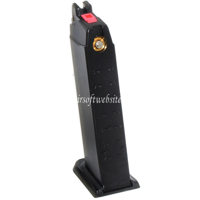 EMG SAI BLU 25rd MOS Gas Magazin Geeignet für Optic Ready Schlitten Version EMG SAI BLU STANDARD COMPACT / WE Galaxy / AW VX7 VX9 G17 G19 Serie GBB Pistolen Airsoft Schwarz