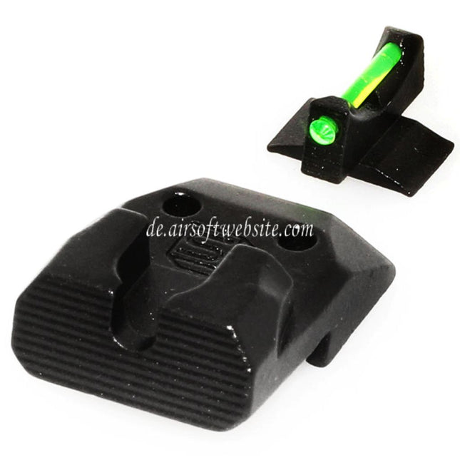 EMG SAI DS Fiberglasvisier Korn Kimme Geeignet für EMG SAI DS AW WE Tokyo Marui Hi-Capa Serie GBB Pistolen Airsoft