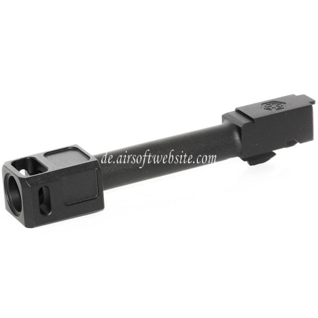 Armorer Works AW VX Äußerer Lauf Kit mit Kompensator MOD-2 Geeignet für AW VX9 Serie / EMG SAI BLU COMPACT / Tokyo Marui / WE G19 GBB Pistolen Airsoft