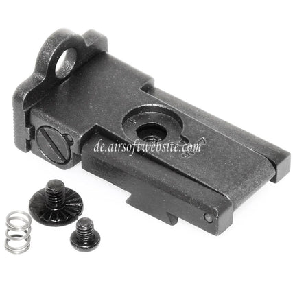 Armorer Works AW HX22 Aperture/Ghost Ring Höhenvisier Assembly Geeignet für AW WE Tokyo Marui Hi-Capa Serie GBB Pistolen Airsoft Schwarz