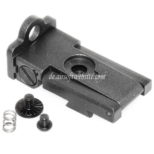 Armorer Works AW HX22 Aperture/Ghost Ring Höhenvisier Assembly Geeignet für AW WE Tokyo Marui Hi-Capa Serie GBB Pistolen Airsoft Schwarz