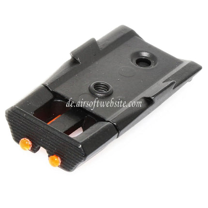 Armorer Works AW HX Einstellbar Fiberglasvisier Kimme Geeignet für AW WE Tokyo Marui Hi-Capa Serie GBB Pistolen Airsoft