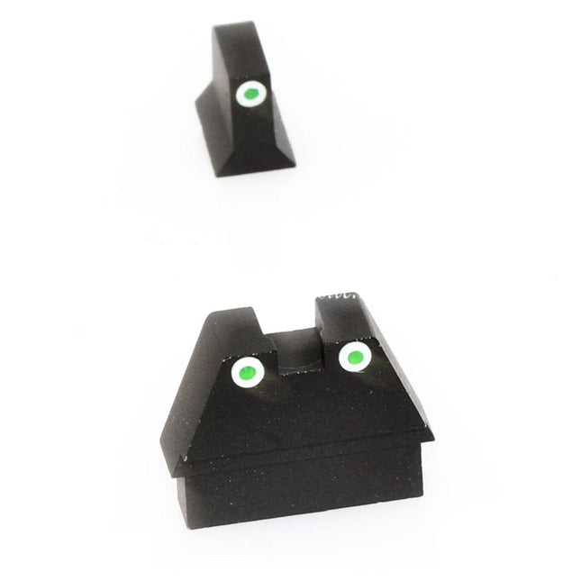 Armorer Works AW HX Schalldämpfer Höhenvisier Geeignet für EMG SAI BLU ISSC M22 Lonewolf ZEV G&P Custom P80 WE AW Tokyo Marui G17 G18C Serie GBB Pistolen Airsoft Schwarz