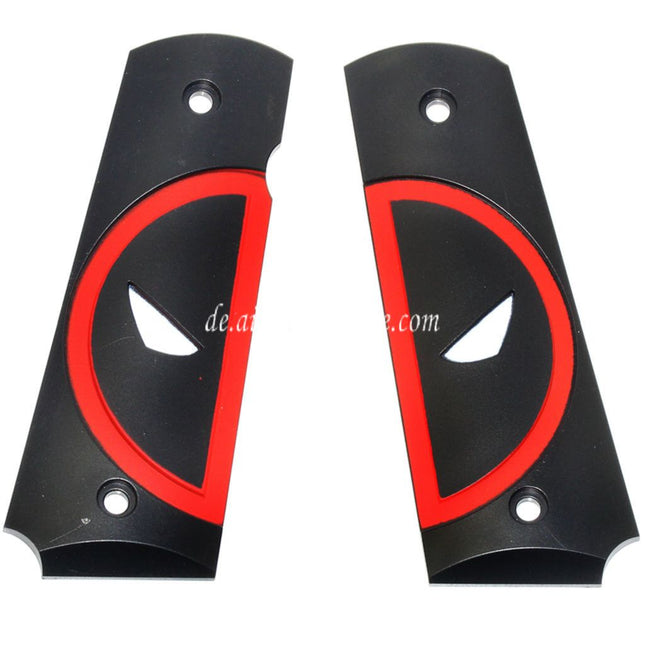 Armorer Works AW Griffabdeckung Geeignet fur DOUBLE BELL ARMY AW WE KJ Tokyo Marui M1911 M.E.U Serie 70 M45A1 WARRIOR GBB Pistolen Airsoft Red Merc