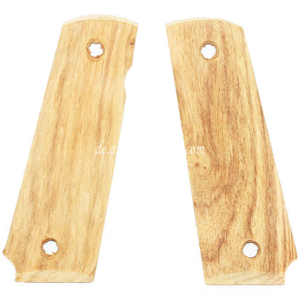WE (WE-TECH) Real Wood Griffabdeckung Geeignet für DOUBLE BELL ARMY AW WE KJ Tokyo Marui M1911 M.E.U Serie 70 M45A1 WARRIOR GBB Pistolen Airsoft Hellbraun