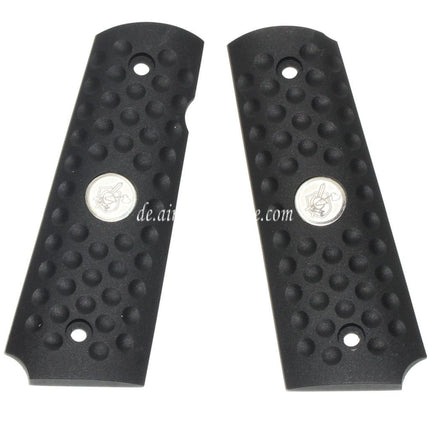 WE (WE-TECH) Knight Hawk Plastik Griffabdeckung Geeignet für DOUBLE BELL ARMY AW WE KJ Tokyo Marui M1911 M.E.U Serie 70 M45A1 WARRIOR GBB Pistolen Airsoft Schwarz