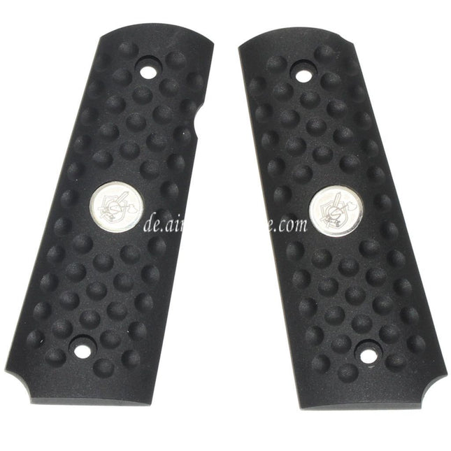 WE (WE-TECH) Knight Hawk Plastik Griffabdeckung Geeignet für DOUBLE BELL ARMY AW WE KJ Tokyo Marui M1911 M.E.U Serie 70 M45A1 WARRIOR GBB Pistolen Airsoft Schwarz