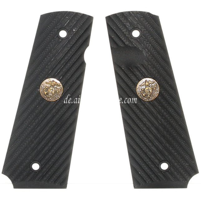 WE (WE-TECH) Wilson Combat Plastik Griffabdeckung Geeignet für DOUBLE BELL ARMY AW WE KJ Tokyo Marui M1911 M.E.U Serie 70 M45A1 WARRIOR GBB Pistolen Airsoft Schwarz