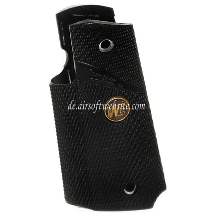 WE (WE-TECH) Metal Rubber Griffabdeckung Geeignet für DOUBLE BELL ARMY AW WE KJ Tokyo Marui M1911 M.E.U Serie 70 M45A1 WARRIOR GBB Pistolen Airsoft Schwarz